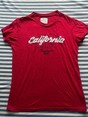 Reflex Red California Script Graphic Tee